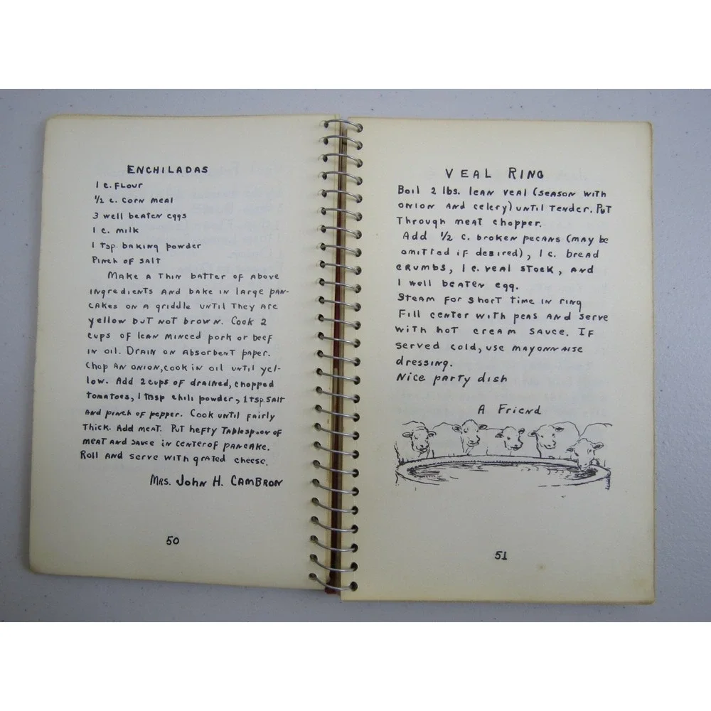 Kitchen Scoops Vintage Cookbook Trinity Episcopal Church Covington Kentucky